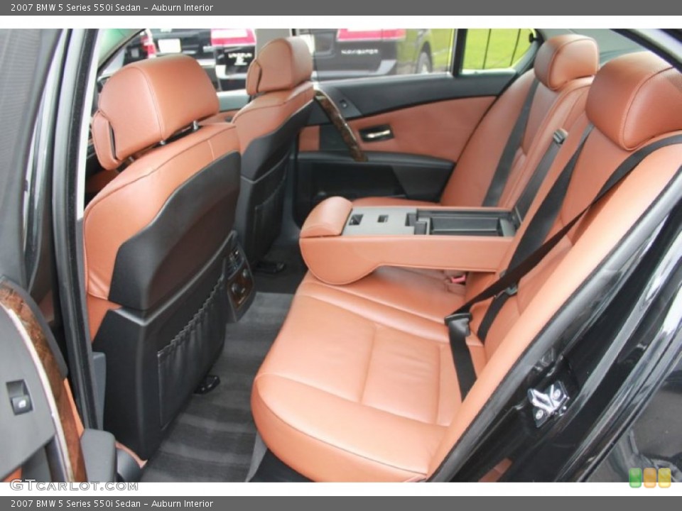 Auburn Interior Rear Seat for the 2007 BMW 5 Series 550i Sedan #81155649