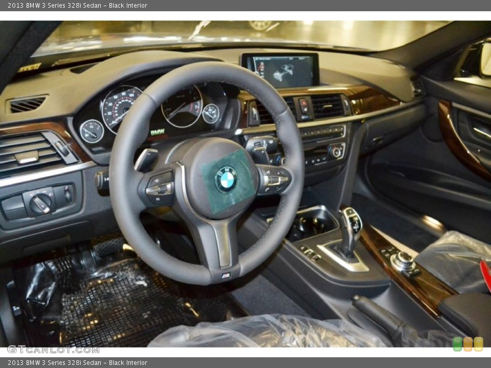 Black Interior Dashboard for the 2013 BMW 3 Series 328i Sedan #81155803