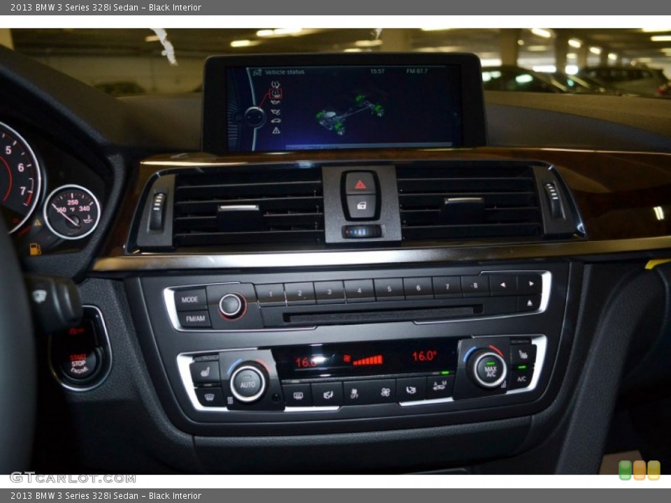 Black Interior Controls for the 2013 BMW 3 Series 328i Sedan #81155835