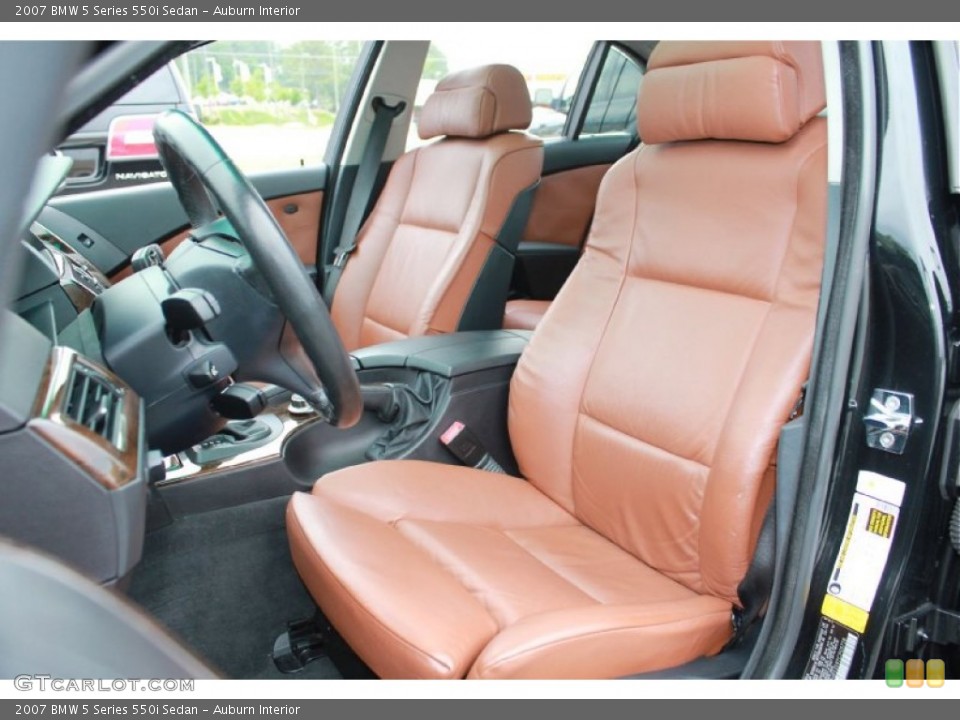 Auburn Interior Front Seat for the 2007 BMW 5 Series 550i Sedan #81155929