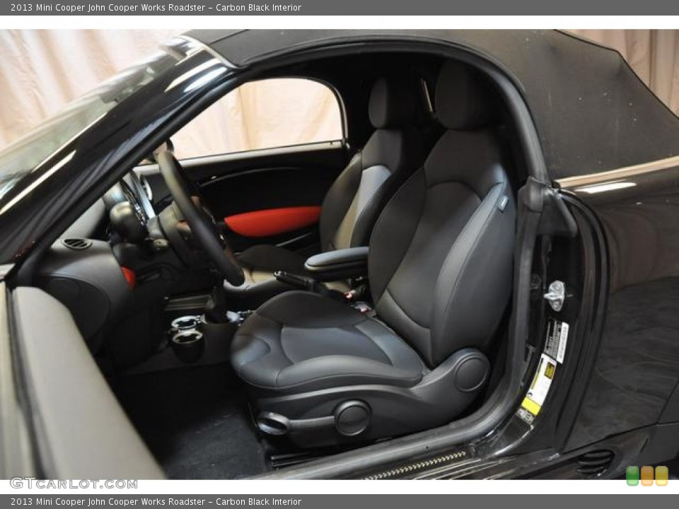 Carbon Black Interior Front Seat for the 2013 Mini Cooper John Cooper Works Roadster #81159516