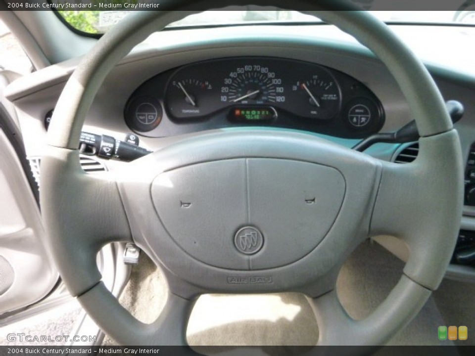 Medium Gray Interior Steering Wheel for the 2004 Buick Century Standard #81160559