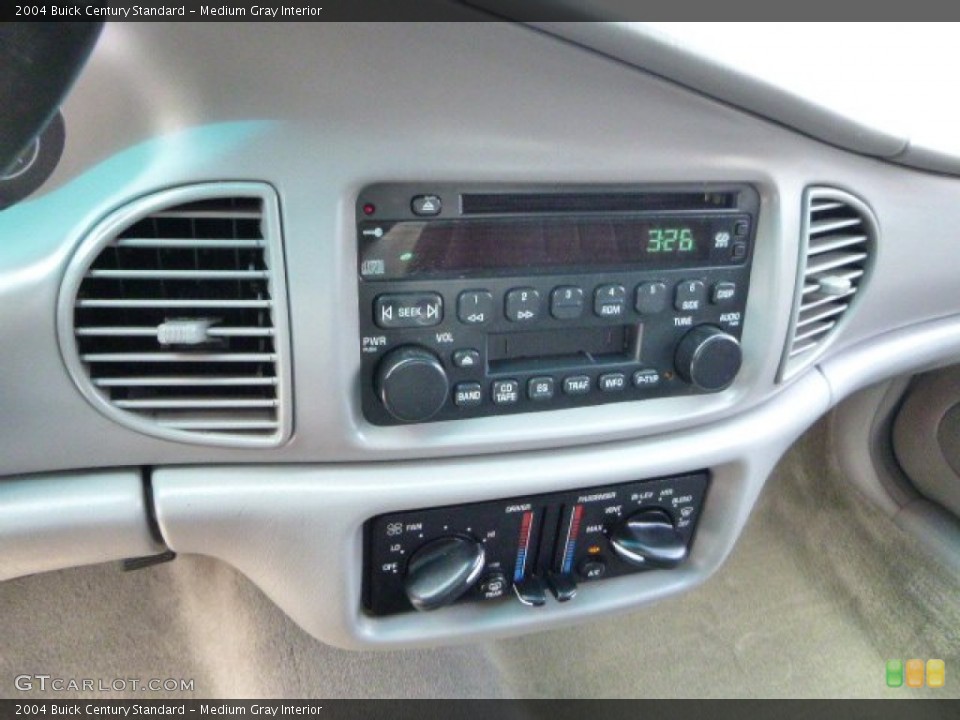 Medium Gray Interior Controls for the 2004 Buick Century Standard #81160571
