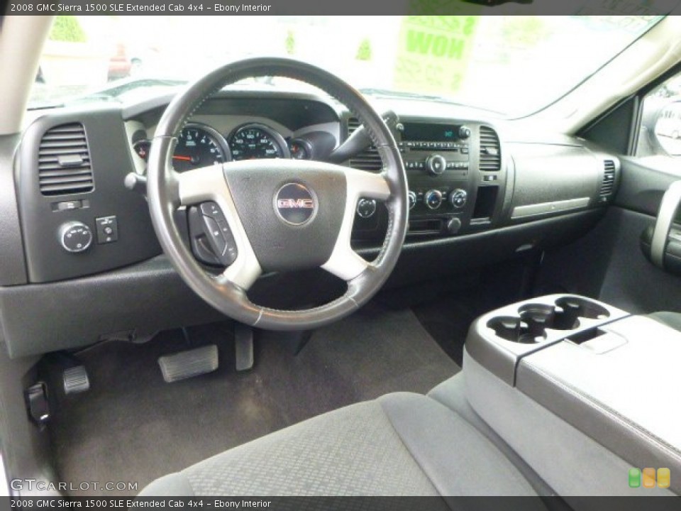 Ebony Interior Dashboard for the 2008 GMC Sierra 1500 SLE Extended Cab 4x4 #81162258