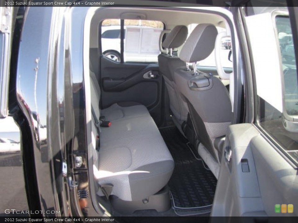 Graphite Interior Rear Seat for the 2012 Suzuki Equator Sport Crew Cab 4x4 #81163155