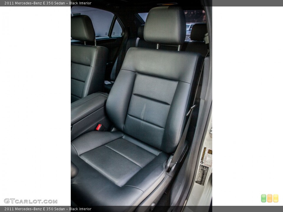 Black Interior Front Seat for the 2011 Mercedes-Benz E 350 Sedan #81164583