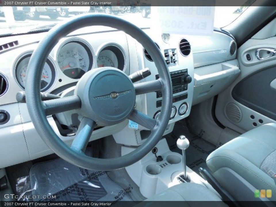 Pastel Slate Gray Interior Dashboard for the 2007 Chrysler PT Cruiser Convertible #81164854