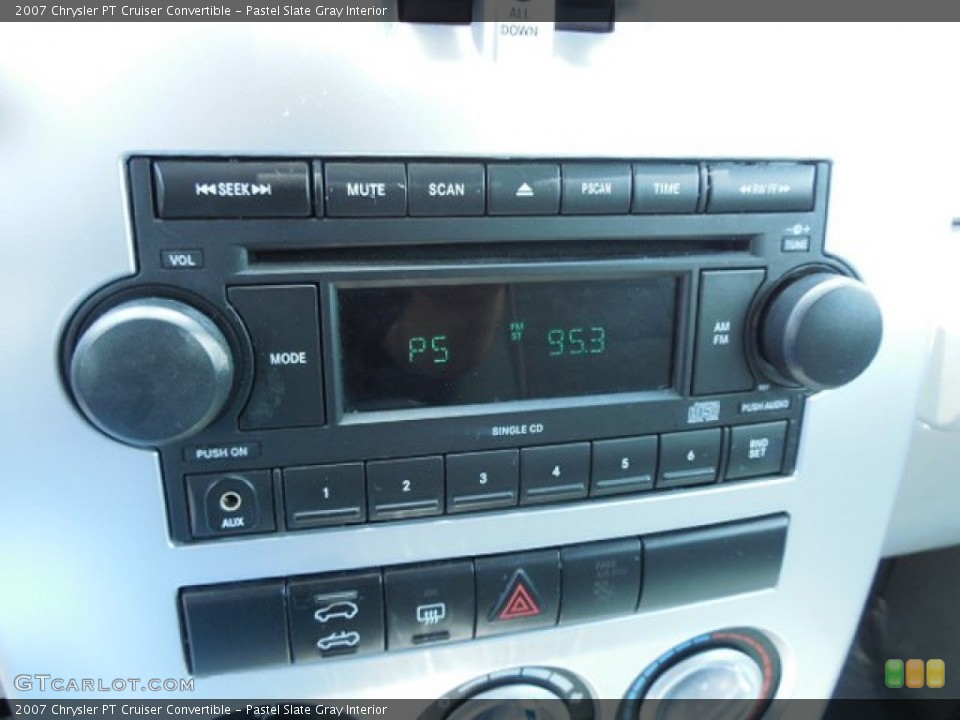 Pastel Slate Gray Interior Audio System for the 2007 Chrysler PT Cruiser Convertible #81165051