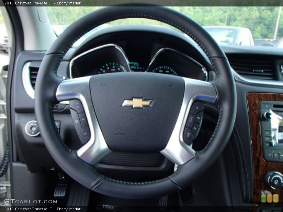 Ebony Interior Steering Wheel for the 2013 Chevrolet Traverse LT #81166411