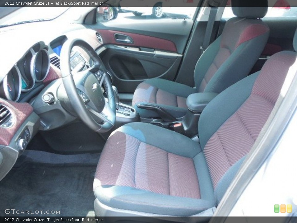 Jet Black/Sport Red Interior Photo for the 2012 Chevrolet Cruze LT #81167232