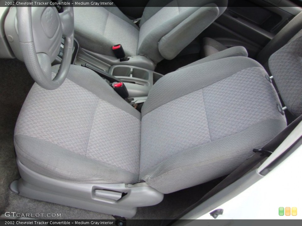 Medium Gray Interior Front Seat for the 2002 Chevrolet Tracker Convertible #81167535