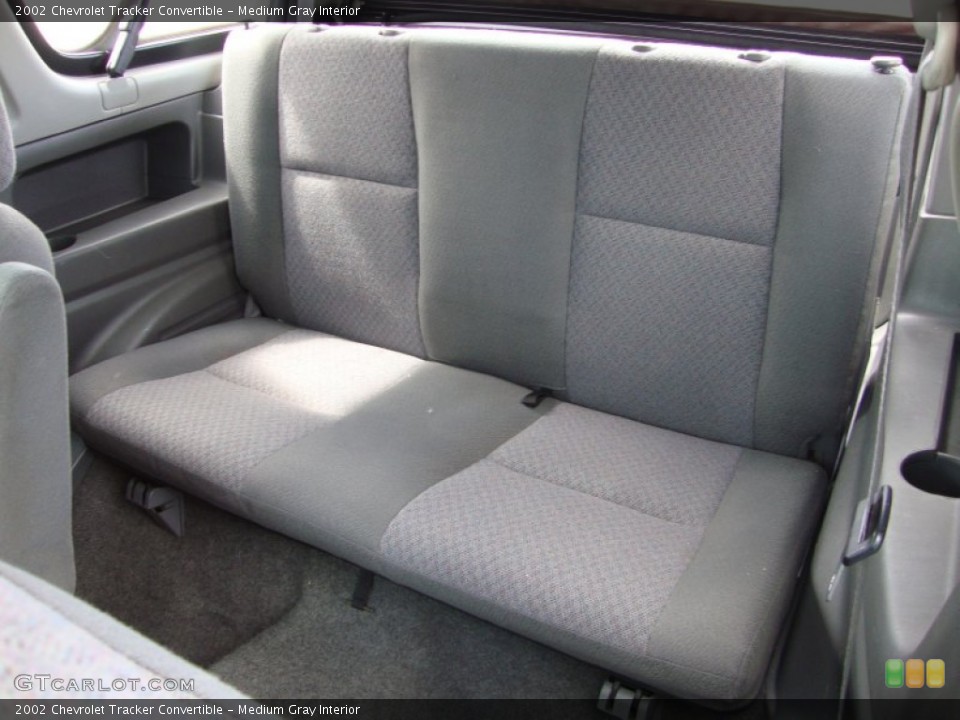 Medium Gray Interior Rear Seat for the 2002 Chevrolet Tracker Convertible #81167556