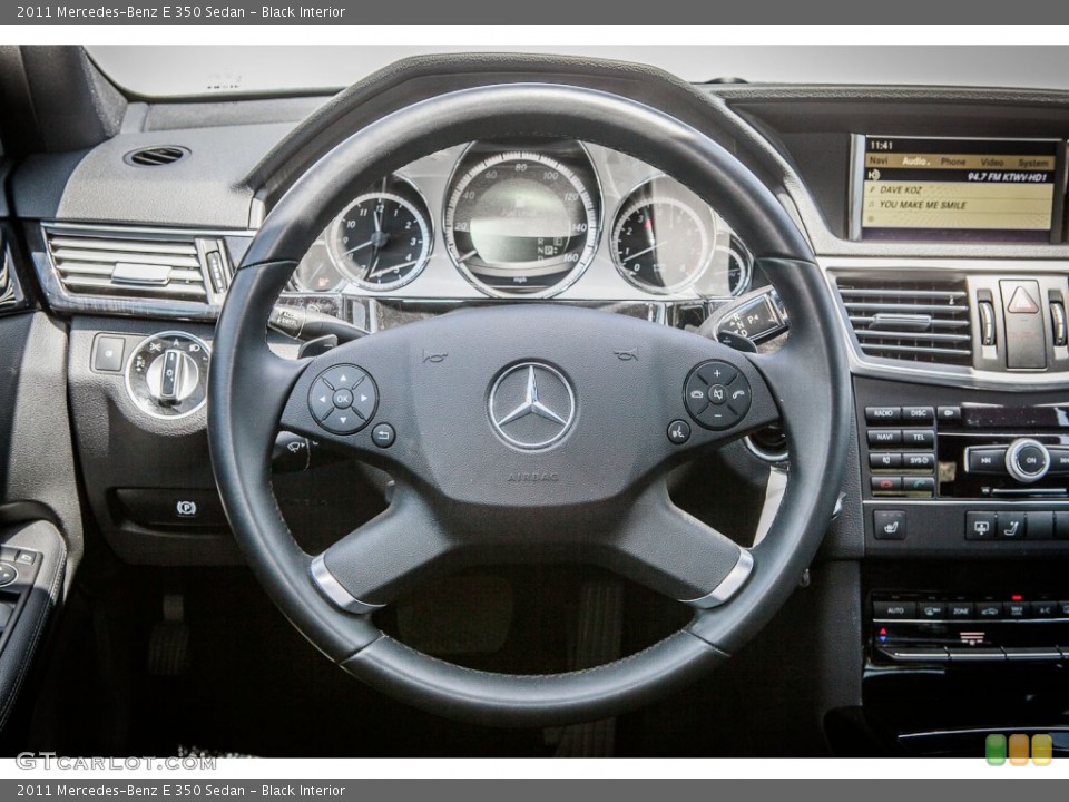 Black Interior Steering Wheel for the 2011 Mercedes-Benz E 350 Sedan #81168966