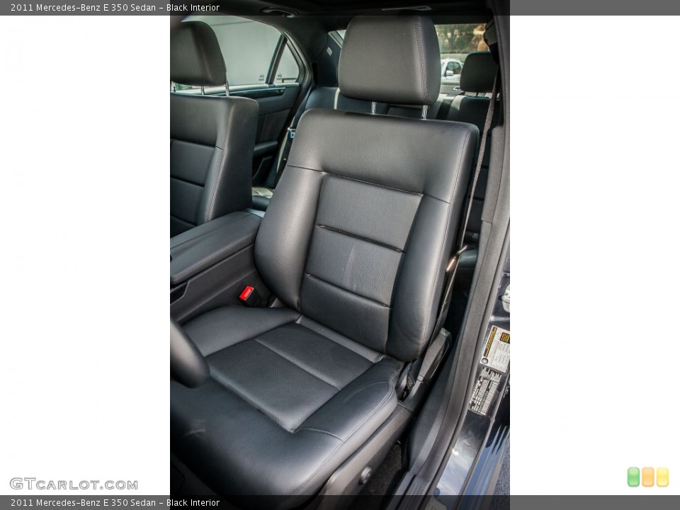 Black Interior Front Seat for the 2011 Mercedes-Benz E 350 Sedan #81169068