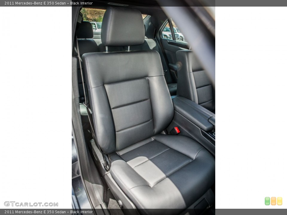 Black Interior Front Seat for the 2011 Mercedes-Benz E 350 Sedan #81169149