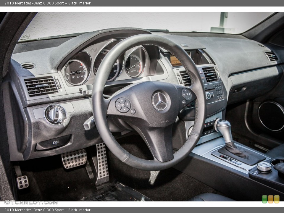 Black Interior Dashboard for the 2010 Mercedes-Benz C 300 Sport #81169668