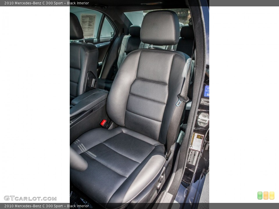 Black Interior Front Seat for the 2010 Mercedes-Benz C 300 Sport #81169727