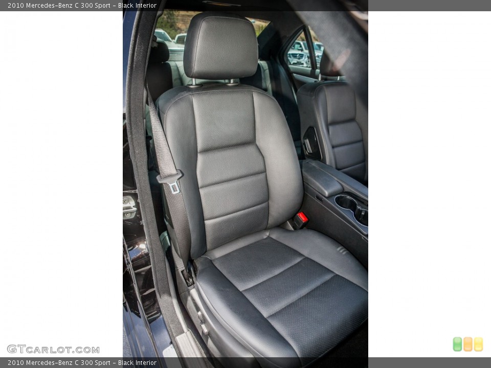 Black Interior Front Seat for the 2010 Mercedes-Benz C 300 Sport #81169809