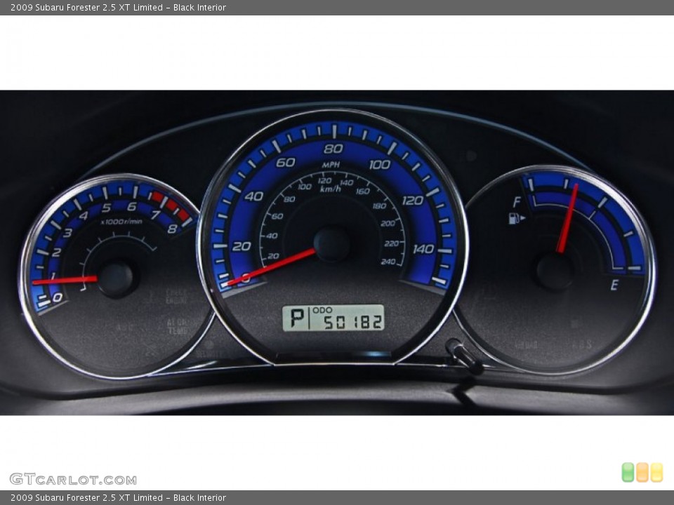 Black Interior Gauges for the 2009 Subaru Forester 2.5 XT Limited #81169827