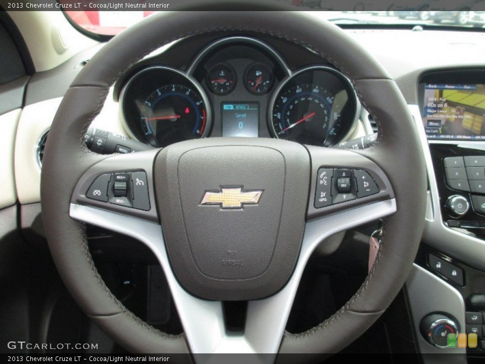 Cocoa/Light Neutral Interior Steering Wheel for the 2013 Chevrolet Cruze LT #81170178