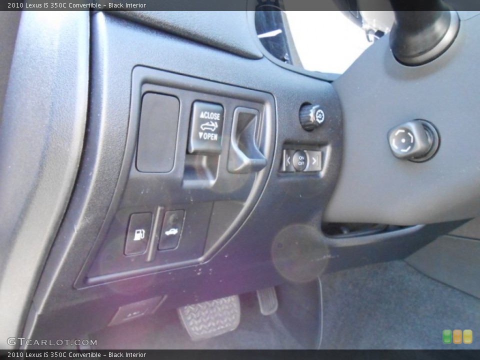 Black Interior Controls for the 2010 Lexus IS 350C Convertible #81171959