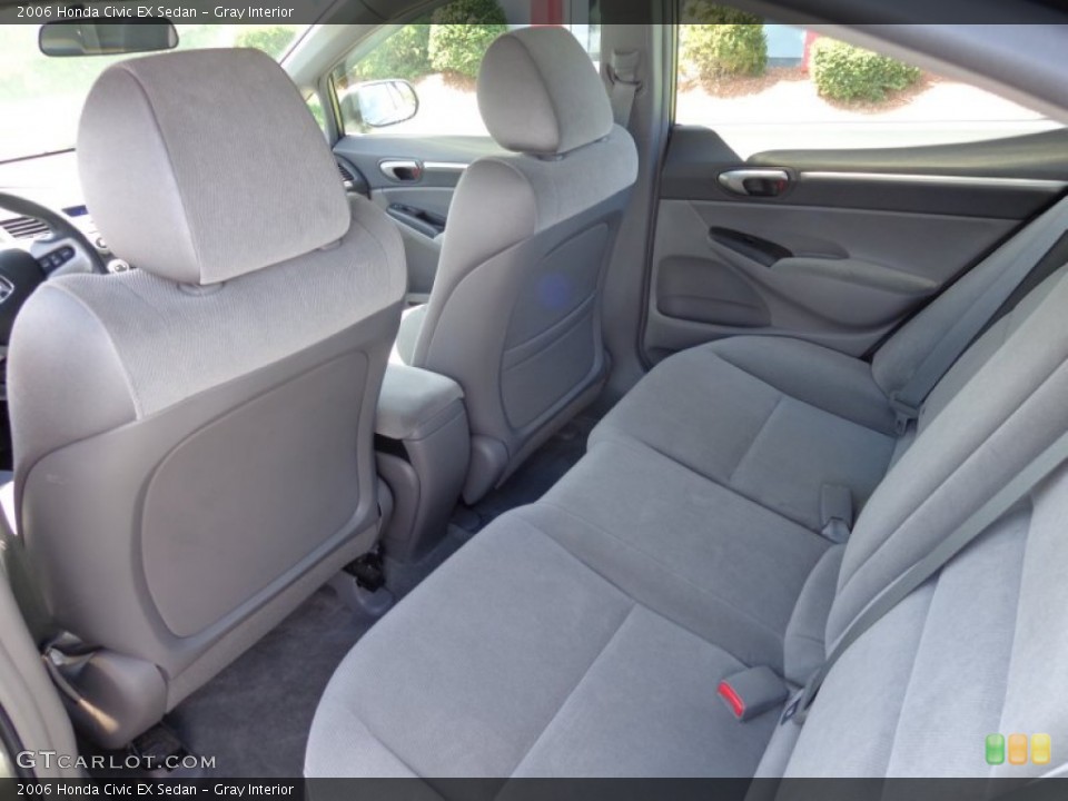Gray Interior Rear Seat for the 2006 Honda Civic EX Sedan #81172725