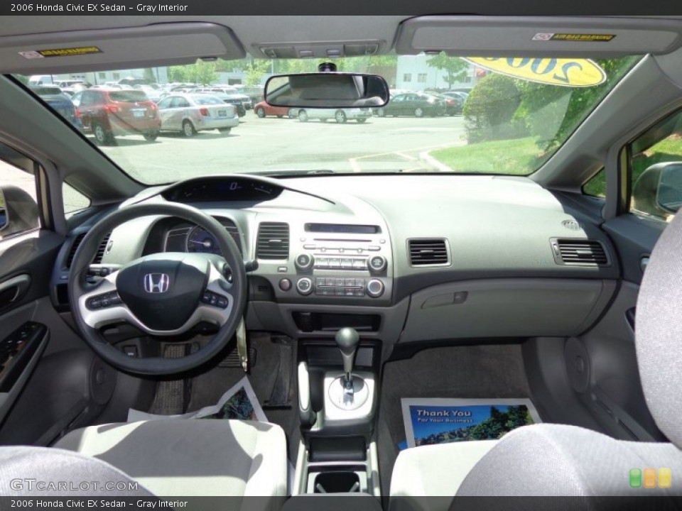 Gray Interior Dashboard for the 2006 Honda Civic EX Sedan #81172794