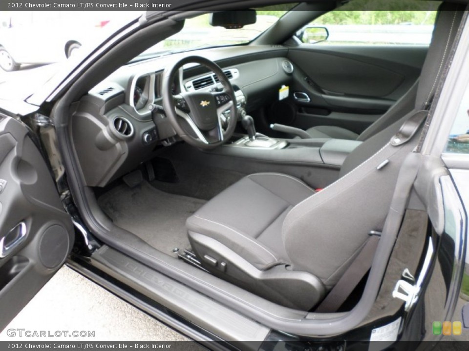 Black Interior Photo for the 2012 Chevrolet Camaro LT/RS Convertible #81173870