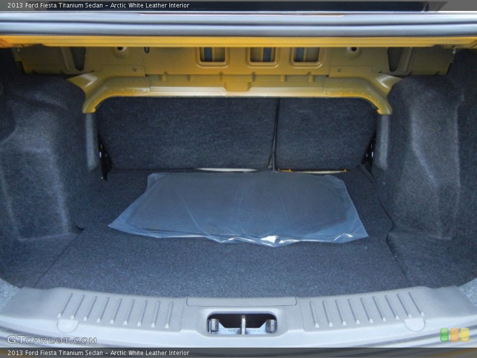 Arctic White Leather Interior Trunk for the 2013 Ford Fiesta Titanium Sedan #81176355