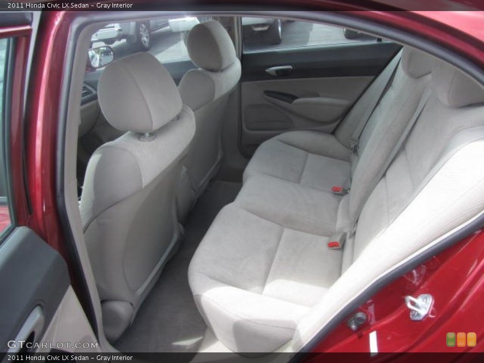 Gray Interior Rear Seat for the 2011 Honda Civic LX Sedan #81176799