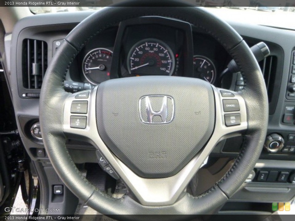 Gray Interior Steering Wheel for the 2013 Honda Ridgeline RTL #81177552