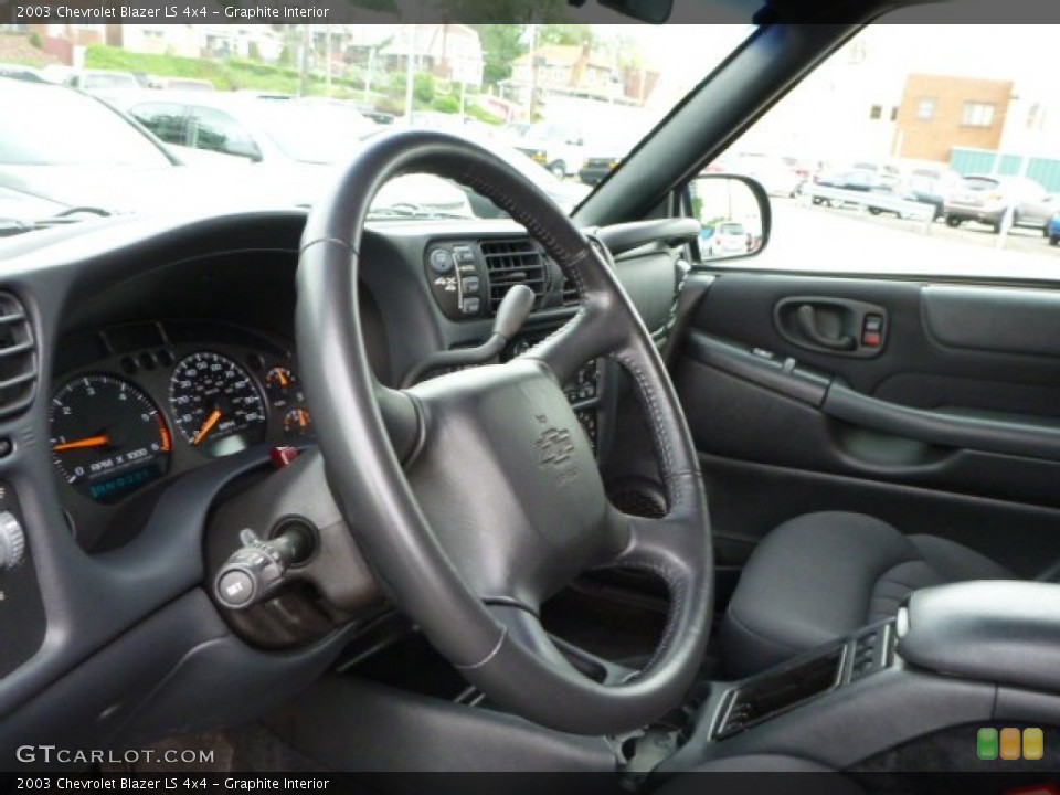 Graphite Interior Steering Wheel for the 2003 Chevrolet Blazer LS 4x4 #81178698