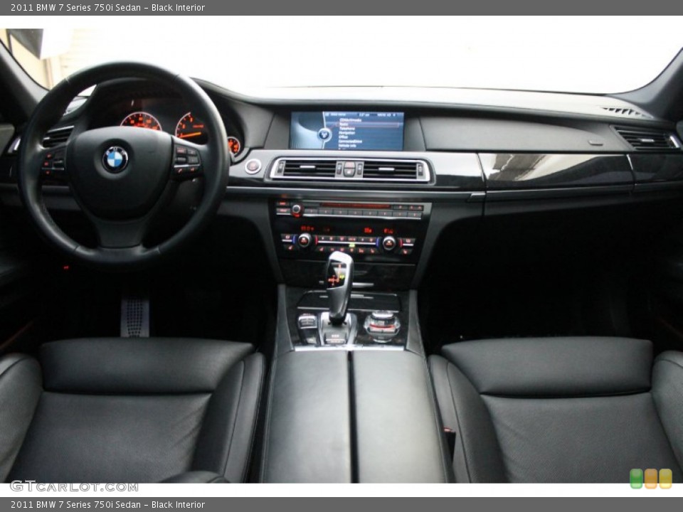 Black Interior Dashboard for the 2011 BMW 7 Series 750i Sedan #81179221