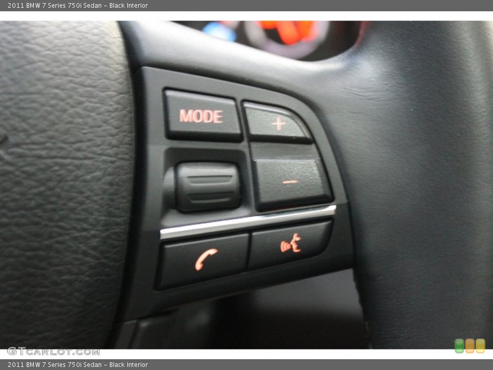 Black Interior Controls for the 2011 BMW 7 Series 750i Sedan #81179328