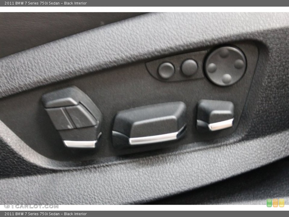 Black Interior Controls for the 2011 BMW 7 Series 750i Sedan #81179349