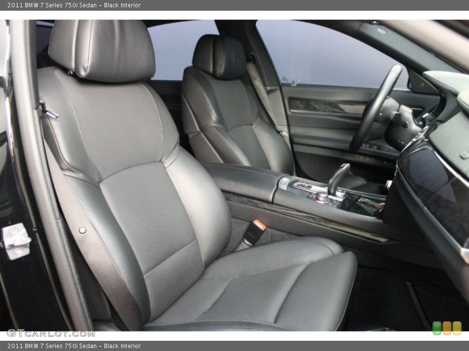 Black Interior Photo for the 2011 BMW 7 Series 750i Sedan #81179423