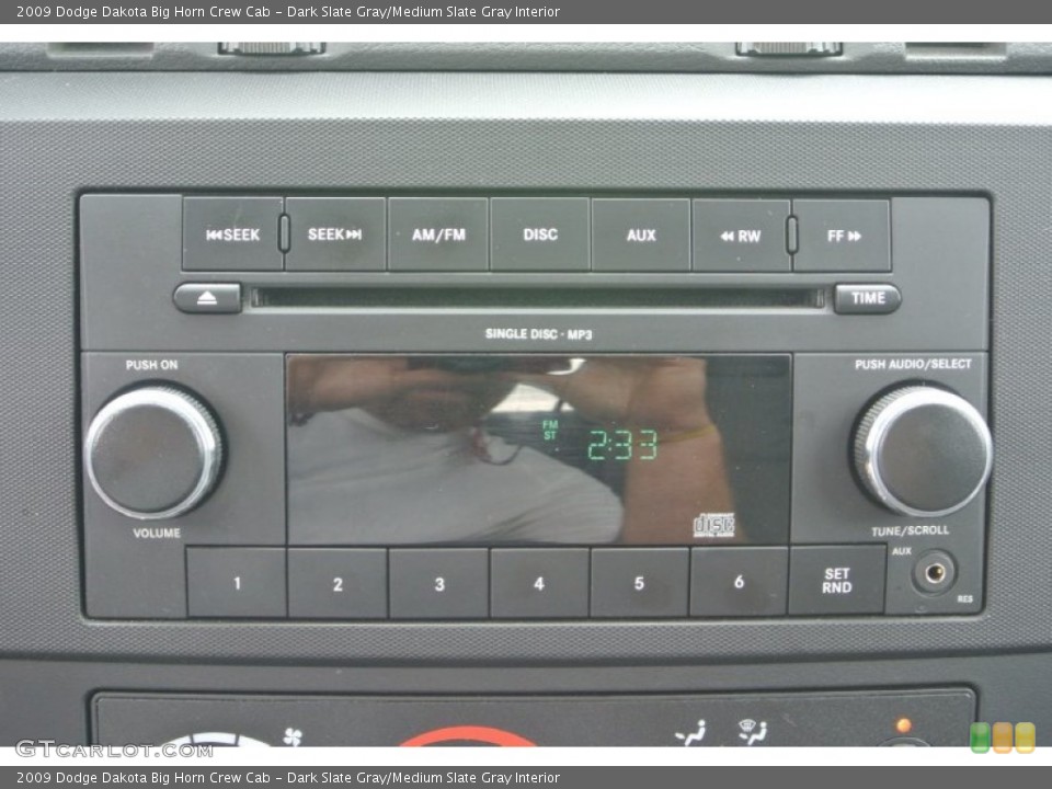 Dark Slate Gray/Medium Slate Gray Interior Audio System for the 2009 Dodge Dakota Big Horn Crew Cab #81179429