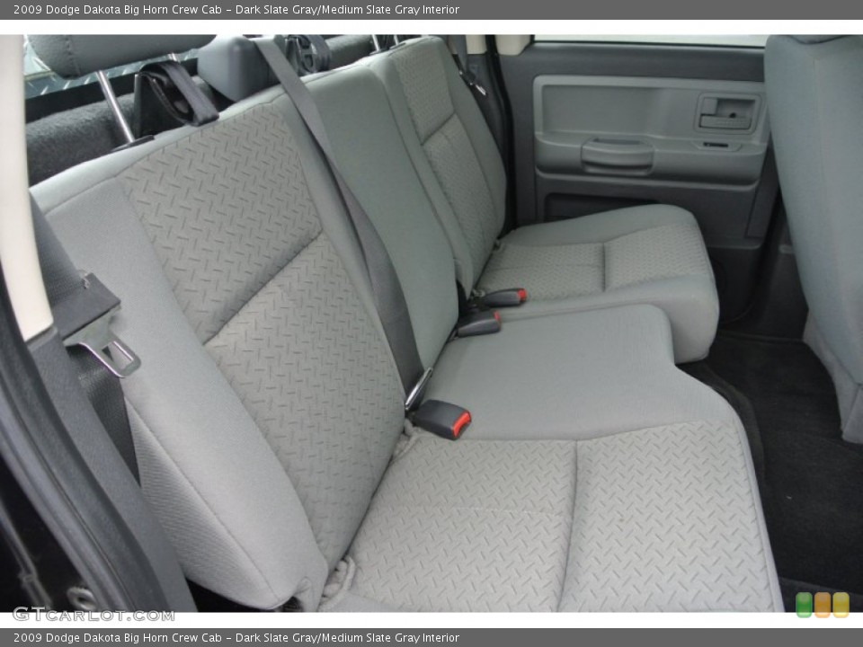 Dark Slate Gray/Medium Slate Gray Interior Rear Seat for the 2009 Dodge Dakota Big Horn Crew Cab #81179570