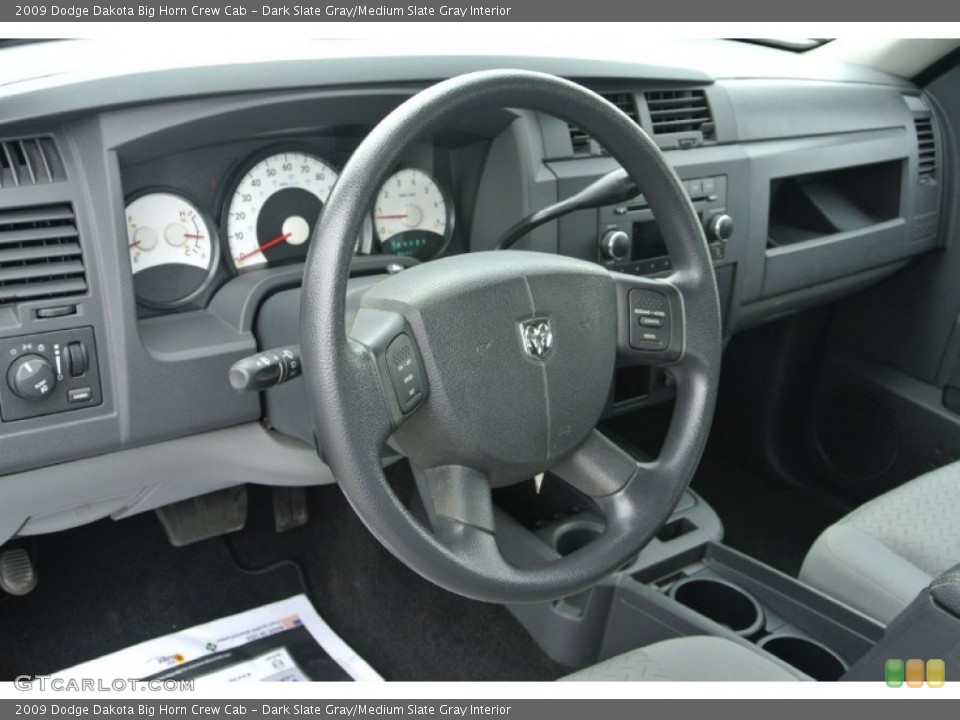 Dark Slate Gray/Medium Slate Gray Interior Dashboard for the 2009 Dodge Dakota Big Horn Crew Cab #81179682