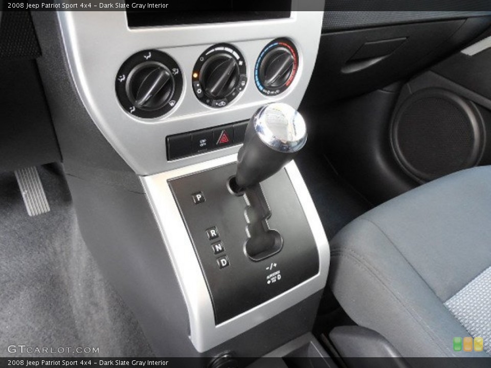 Dark Slate Gray Interior Transmission for the 2008 Jeep Patriot Sport 4x4 #81180501