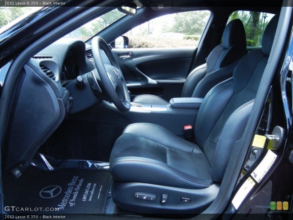 Black Interior Photo for the 2012 Lexus IS 350 #81181324