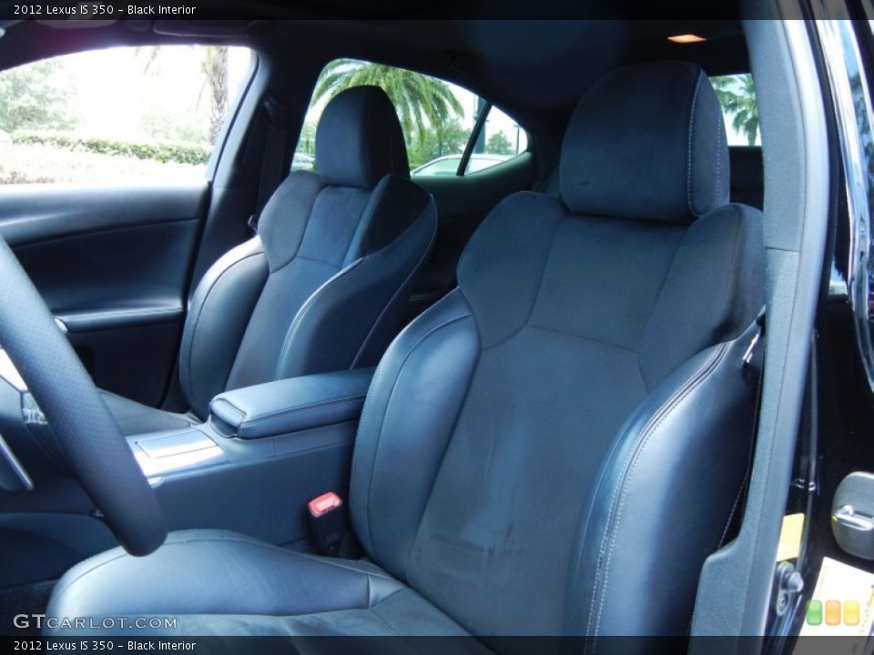 Black Interior Front Seat for the 2012 Lexus IS 350 #81181348