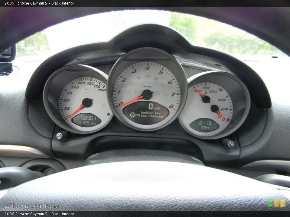 Black Interior Gauges for the 2006 Porsche Cayman S #81181428