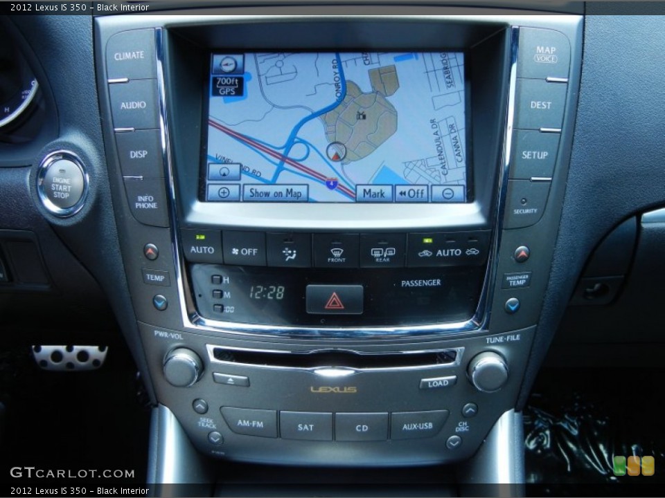 Black Interior Navigation for the 2012 Lexus IS 350 #81181581