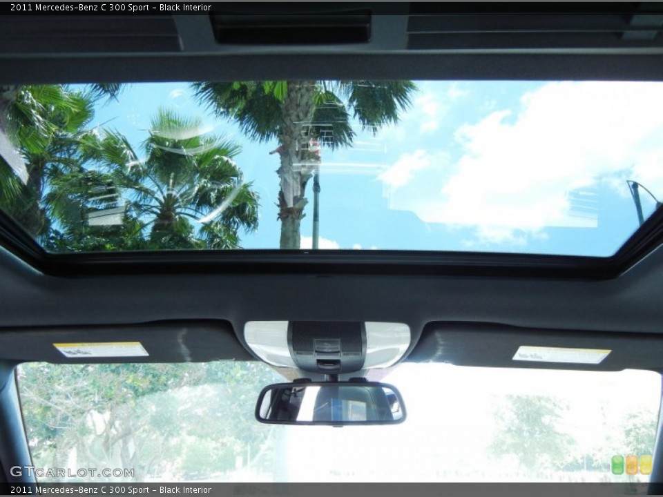 Black Interior Sunroof for the 2011 Mercedes-Benz C 300 Sport #81182212