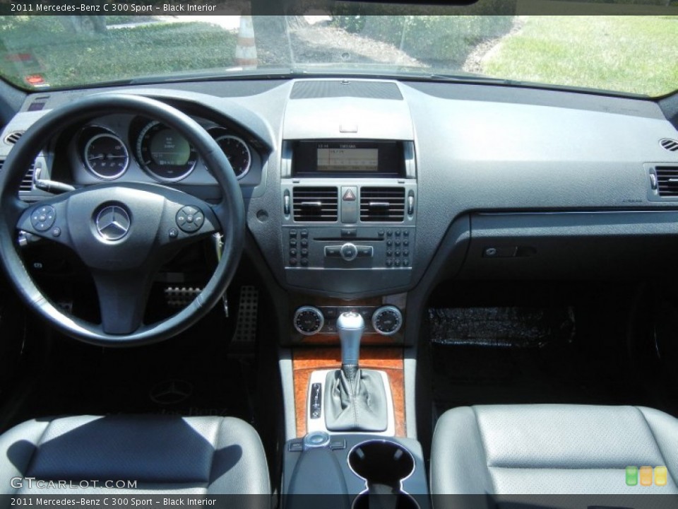 Black Interior Dashboard for the 2011 Mercedes-Benz C 300 Sport #81182233