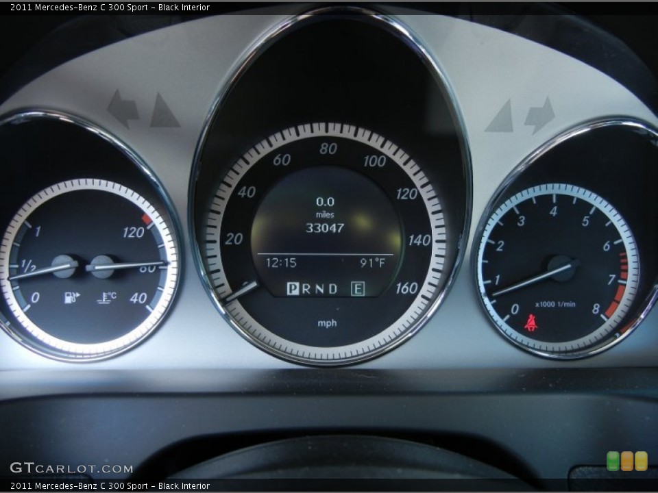 Black Interior Gauges for the 2011 Mercedes-Benz C 300 Sport #81182277