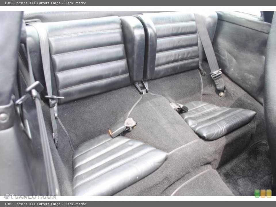 Black Interior Rear Seat for the 1982 Porsche 911 Carrera Targa #81182469
