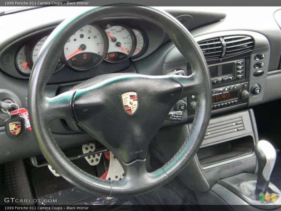 Black Interior Steering Wheel for the 1999 Porsche 911 Carrera Coupe #81184163