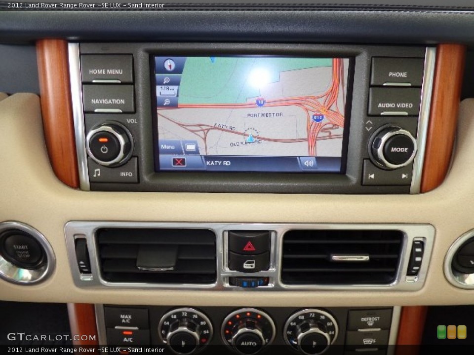 Sand Interior Navigation for the 2012 Land Rover Range Rover HSE LUX #81184302